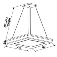 Lustre Pendente Newline Pixel 496 Led Bivolt Branco 4000k Luz Neutra - 3