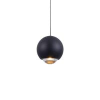 Lustre Pendente Nordecor Muna 2700 Preto Led Bivolt Preto 2700 - 1