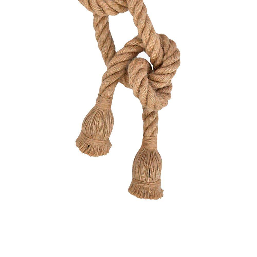 Lustre Pendente Corda Para 2 Lâmpadas E27 Bivolt - 1