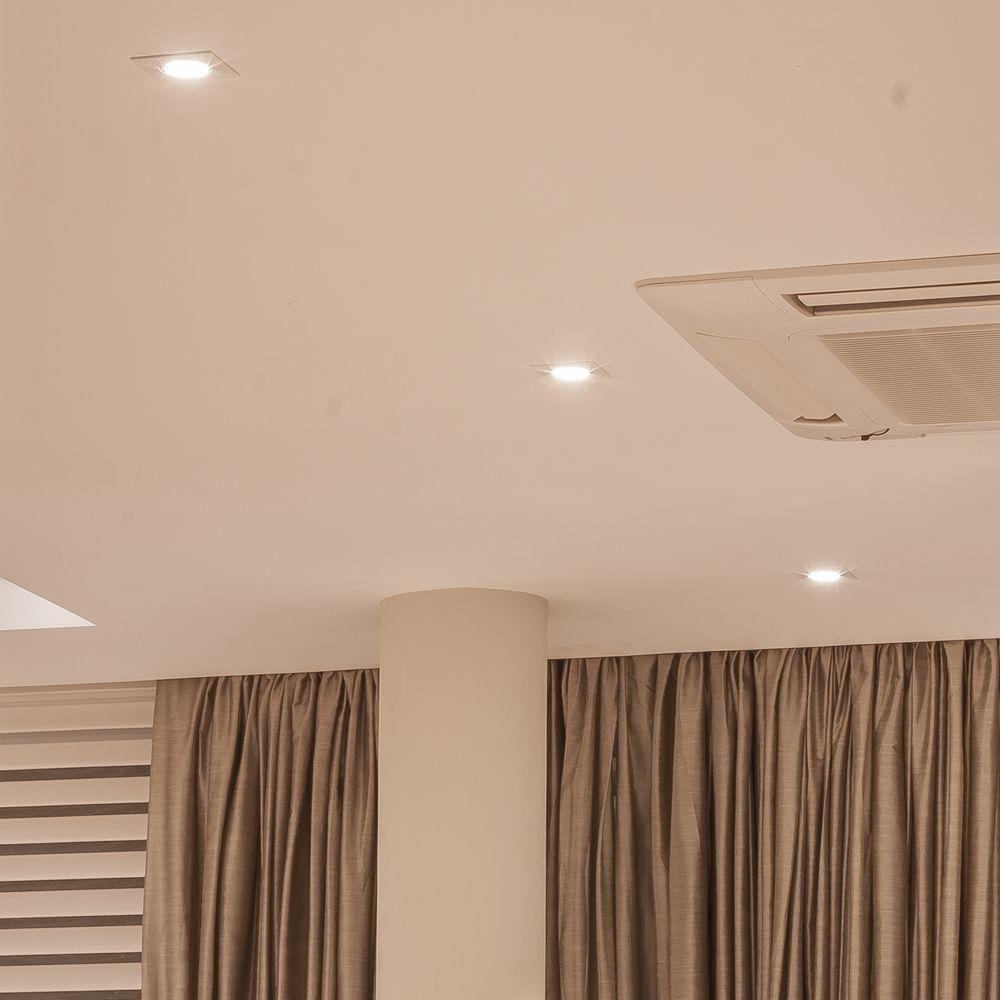 Spot De Embutir Newline Lisse Ii Quadrado Par 30 E27 Bivolt Branco - 2