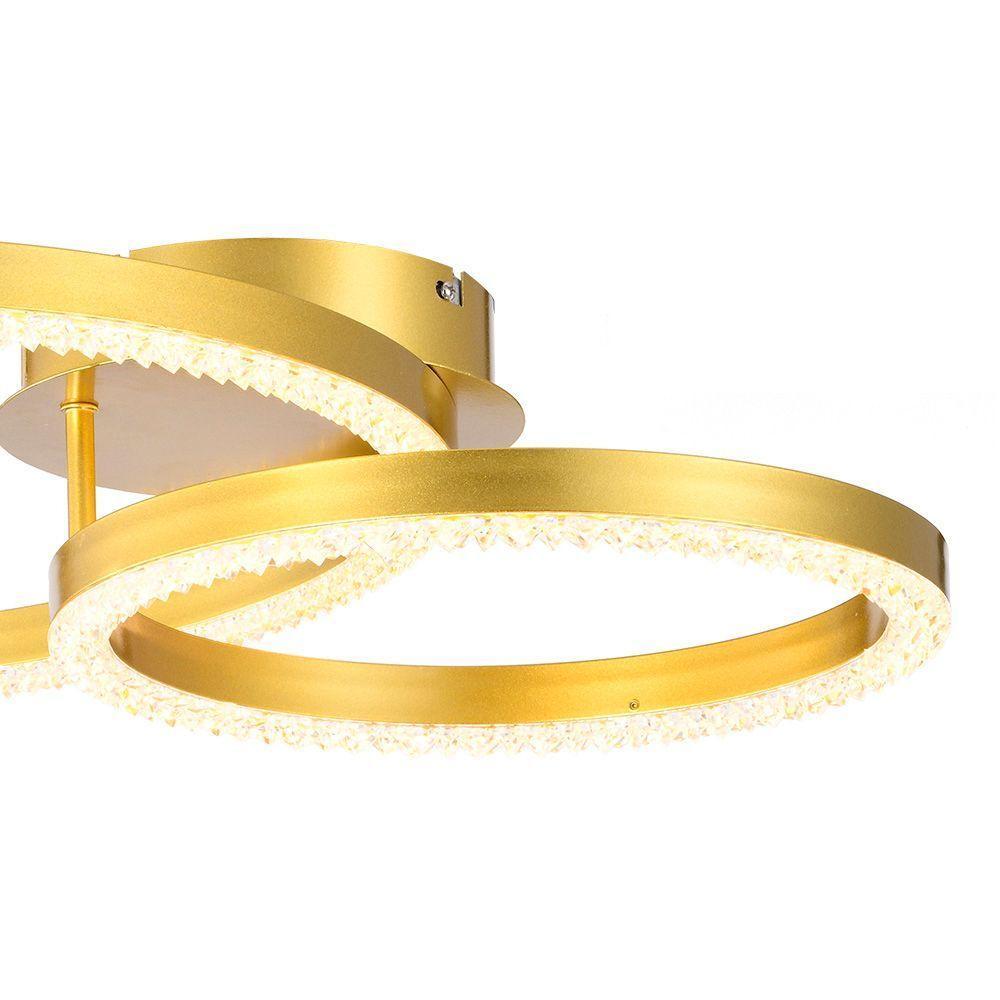 Plafon Skylight Holly 4002 Led Bivolt Dourado - 2