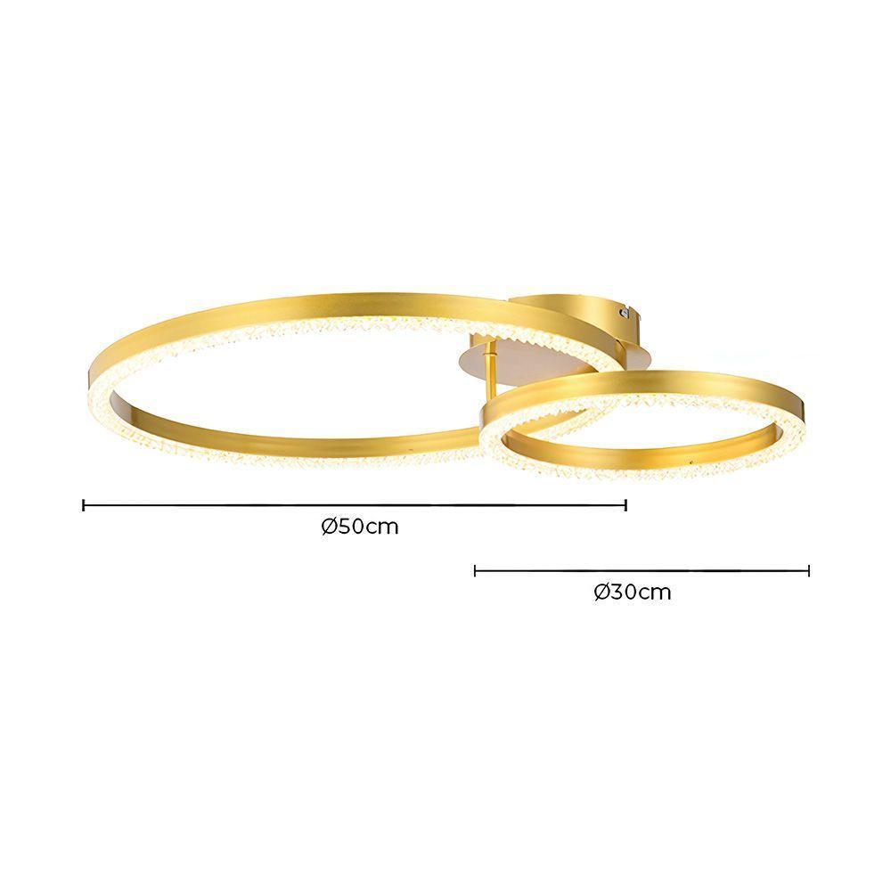 Plafon Skylight Holly 4002 Led Bivolt Dourado - 3