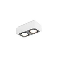 Spot De Sobrepor Newline Box Para 2 Lâmpadas Mr16 Gu10 Bivolt Branco E Preto - 1