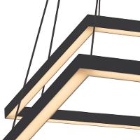 Lustre Pendente Newline Fit Led 746 Bivolt Preto 3000k Luz Amarela - 4