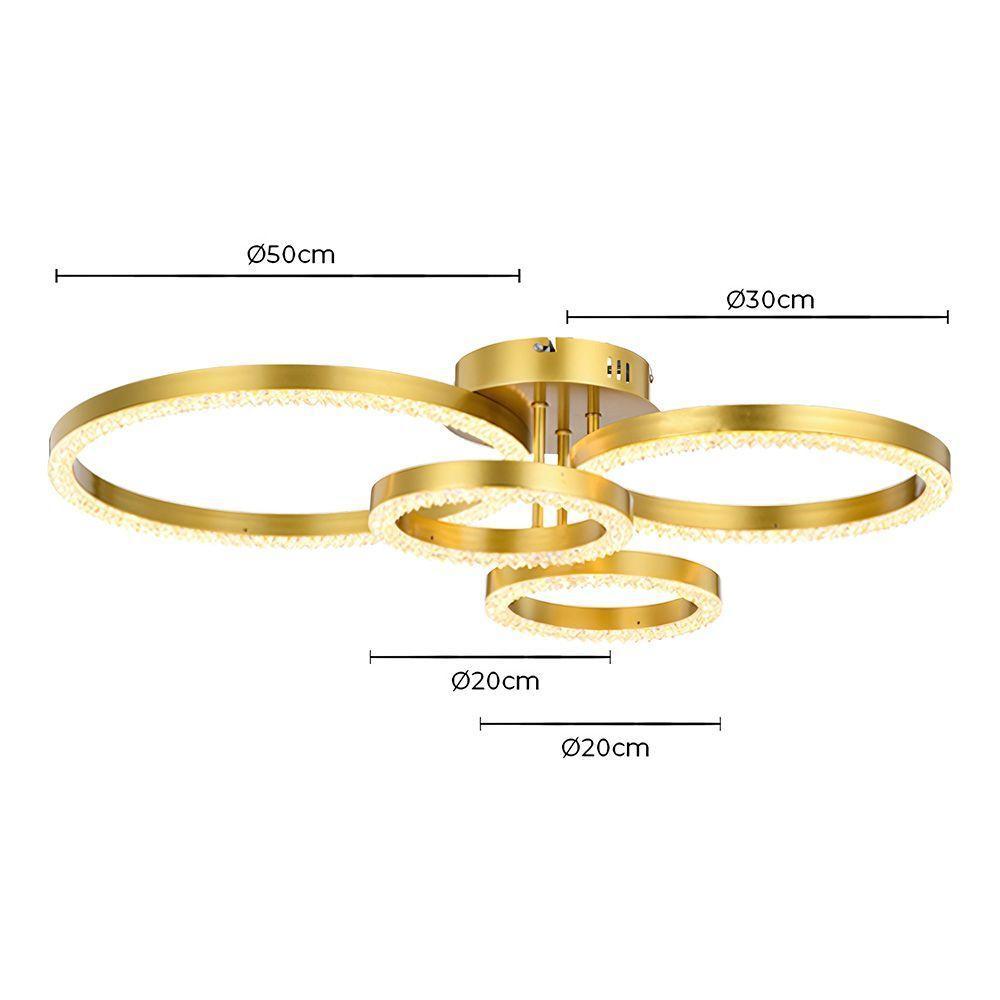 Plafon Skylight Holly 4004 Led Bivolt Dourado - 3