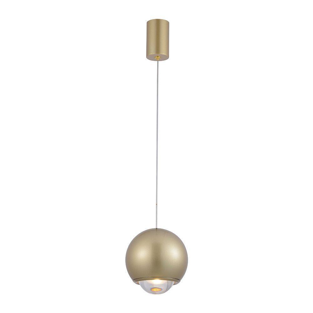 Lustre Pendente Nordecor Muna 2701 Dourado Fosco Led Bivolt Dourado Fosco 2701 - 4