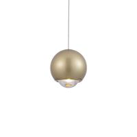 Lustre Pendente Nordecor Muna 2701 Dourado Fosco Led Bivolt Dourado Fosco 2701 - 1