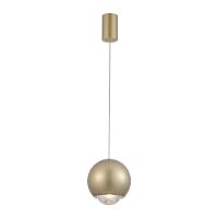 Lustre Pendente Nordecor Muna 2701 Dourado Fosco Led Bivolt Dourado Fosco 2701