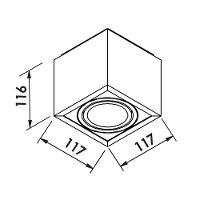 Spot De Sobrepor Newline Box Par 20 E27 Bivolt Branco E Preto - 2