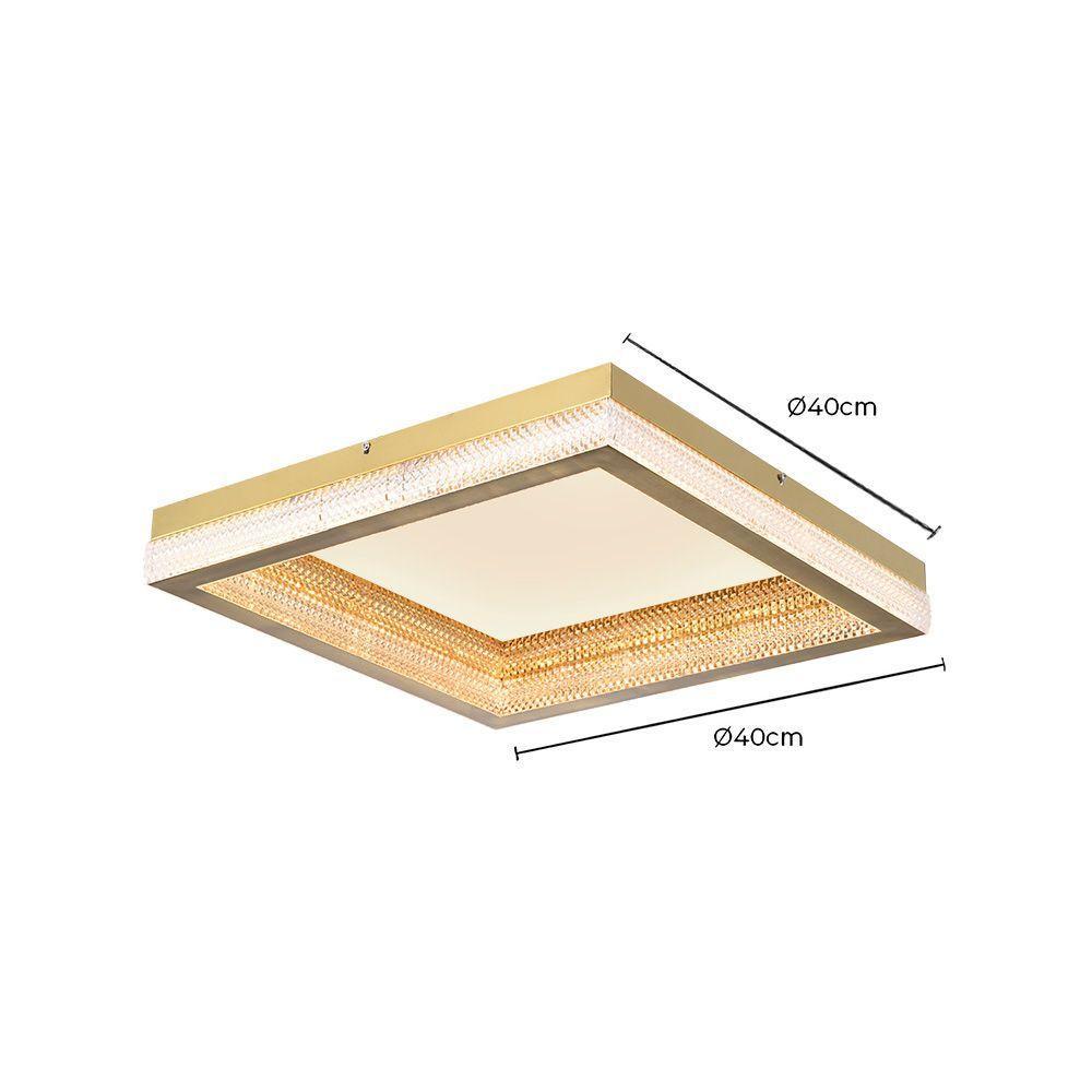 Plafon Skylight Queensland 4006q Dourado Led Bivolt Dourado - 4
