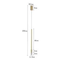 Lustre Pendente Nordecor Nima 2679 Dourado Fosco Led Bivolt Dourado Fosco 2679 - 5