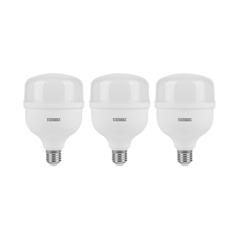 Kit 3 Lâmpadas Led Taschibra Tkl 225 High Led 40w E27 Bivolt 6500k Luz Branca 11080648 - 1