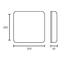 Painel De Led Taschibra Frameless Quadrado Sobrepor 48w Bivolt Branco 6500k Luz Branca 15140146 - 3