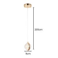 Lustre Pendente Skylight Bubble 3062 Dourado-transparente Led Bivolt Dourado-transparente - 2