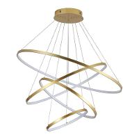 Lustre Pendente Skylight Júpiter 3038 Led Bivolt Dourado - 3