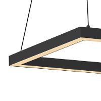 Lustre Pendente Newline Fit Led 740 Bivolt Preto 3000k Luz Amarela - 4