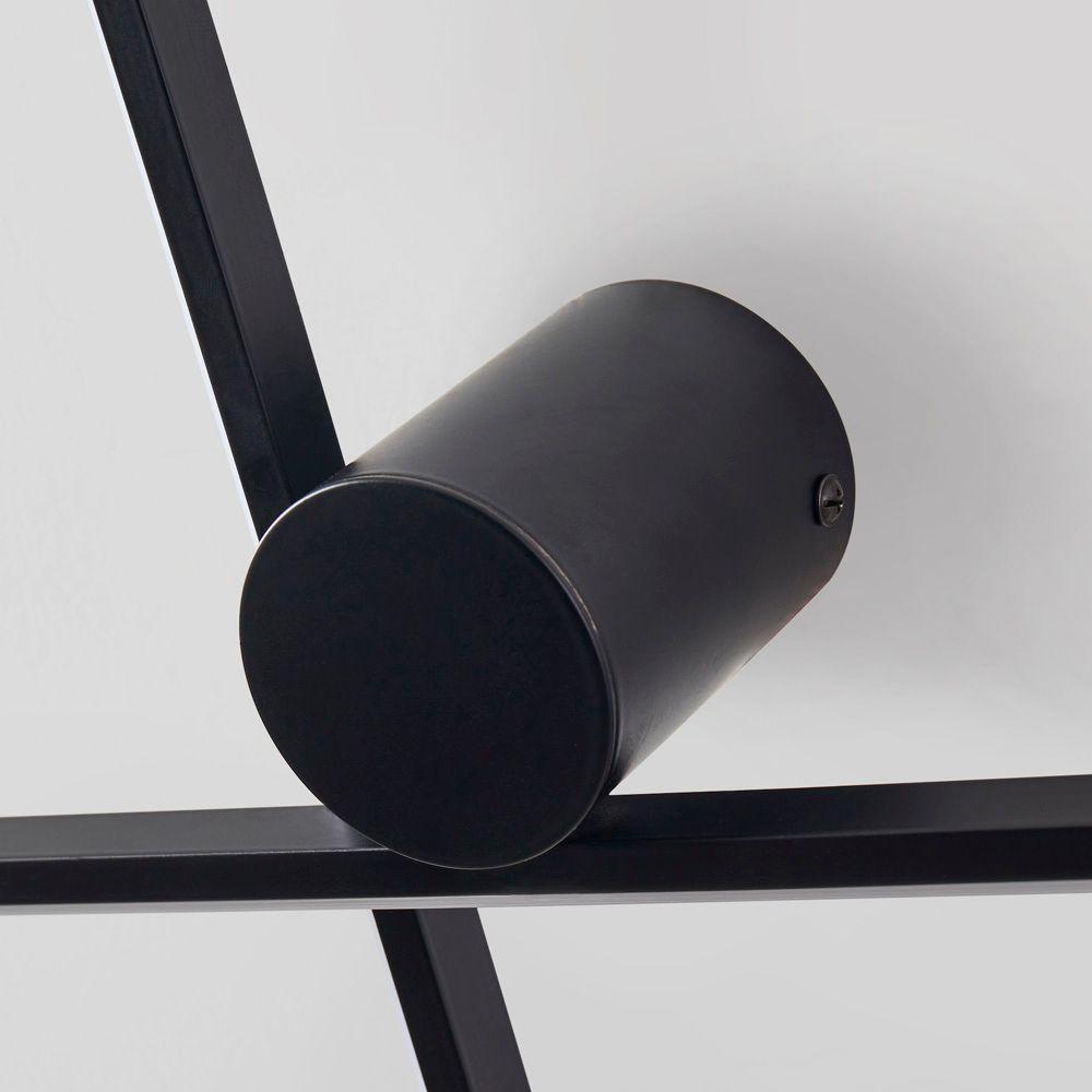 Arandela Nordecor Nien 60cm+80cm 20w Led Bivolt Preto 3000k Luz Amarela 2937 - 6