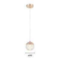 Lustre Pendente Astraled Murzim Pt-9119 Dourado Brilho Led Bivolt - 2