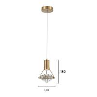 Lustre Pendente Astraled Polaris Pt-9118 Dourado Led Bivolt - 3