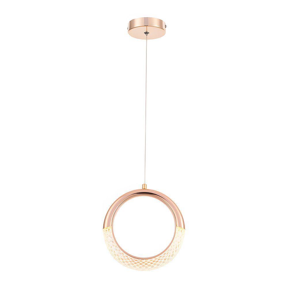 Lustre Pendente Astraled Pictor Pt-9110 Dourado Brilho Led Bivolt - 2