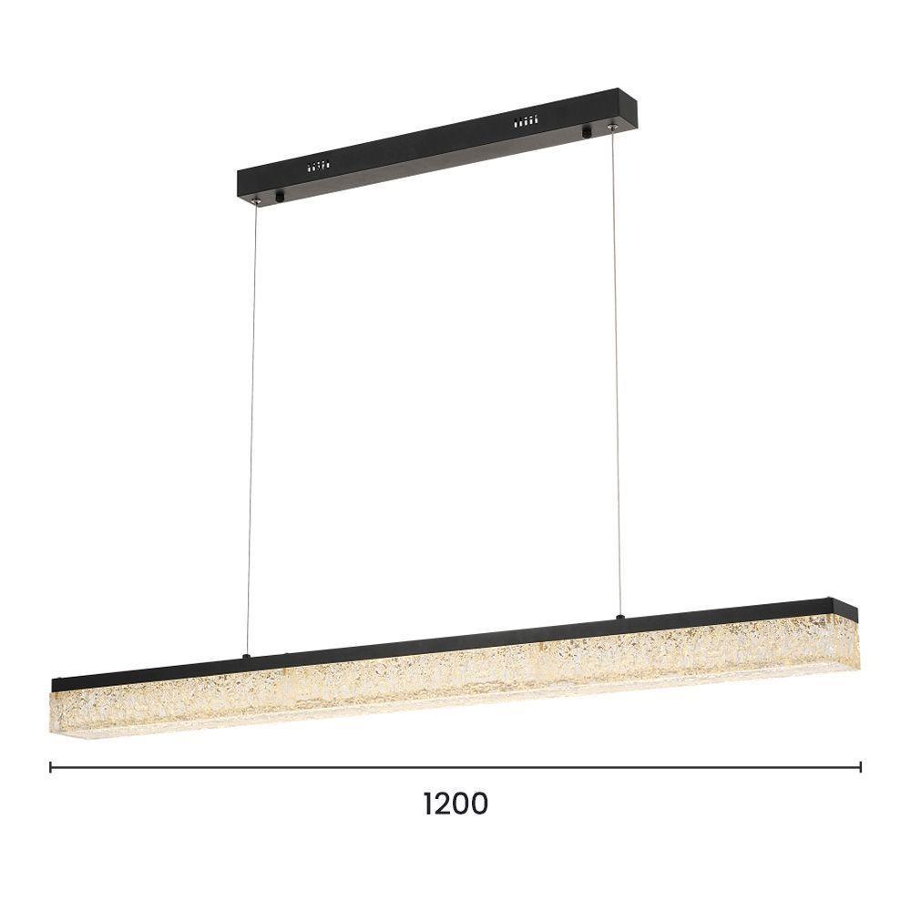 Lustre Pendente Astraled Kiwo Pl-9753 Preto Led Bivolt - 3
