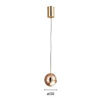 Lustre Pendente Astraled Revati Pt-9125 Dourado Brilho Led Bivolt - 3