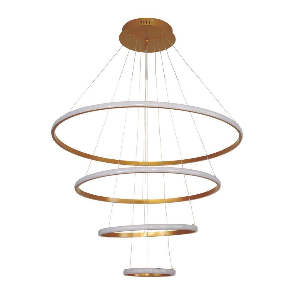Lustre Pendente Astraled Ankaa Pl-9808 Dourado Led Bivolt - 1