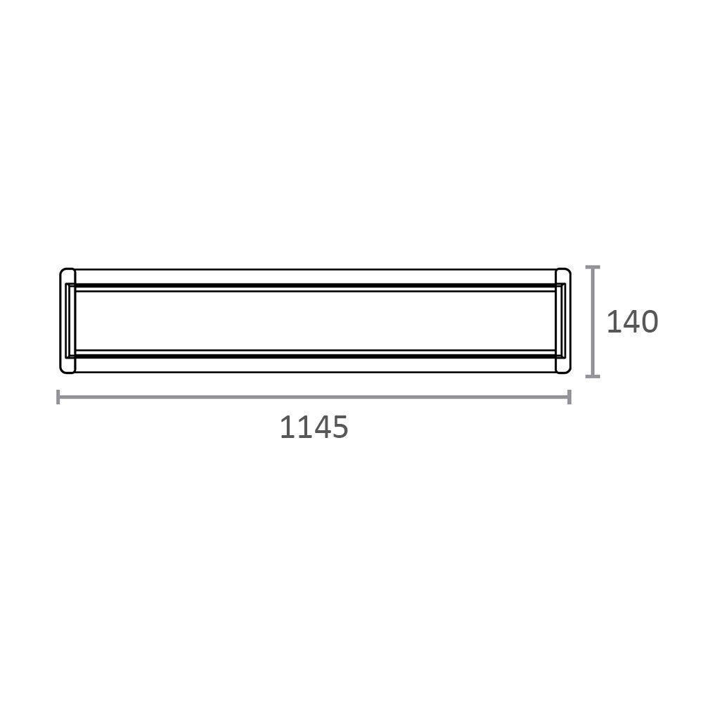 Luminária Led Taschibra Tl Slim 20 De Sobrepor 40w Bivolt 3000k Luz Amarela 04010219-01 - 6