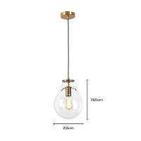 Lustre Pendente Skylight Tommy 3039 E27 Bivolt Bronze-transparente - 4