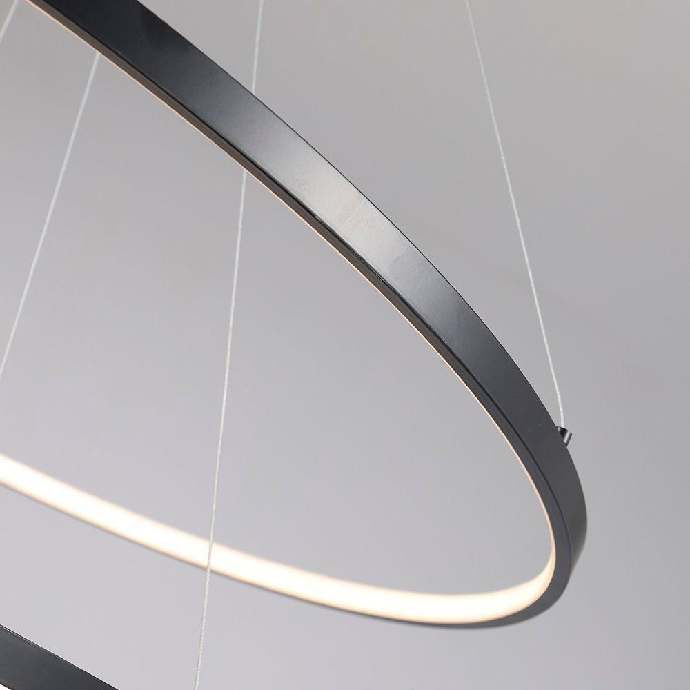 Lustre Pendente Skylight Júpiter 3038 Led Bivolt Preto - 5