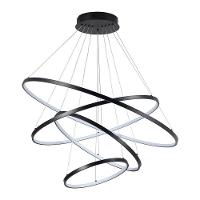 Lustre Pendente Skylight Júpiter 3038 Led Bivolt Preto - 2