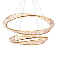 Lustre Pendente Skylight Domino 4017 Dourado Led Bivolt Dourado-transparente - 1