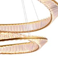 Lustre Pendente Skylight Domino 4017 Dourado Led Bivolt Dourado-transparente - 2