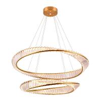 Lustre Pendente Skylight Domino 4017 Dourado Led Bivolt Dourado-transparente - 3