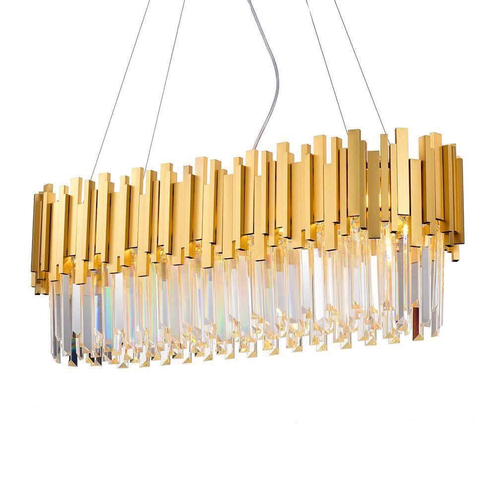 Lustre Pendente Skylight Fancy 3013-1 G9 Bivolt Dourado-transparente - 1
