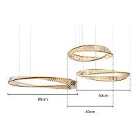 Lustre Pendente Skylight Domino 4043 M Led Bivolt Dourado - 4