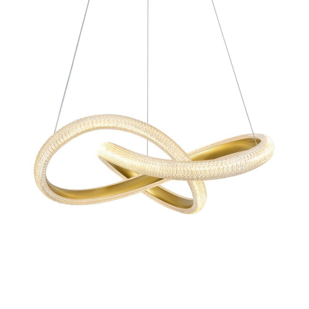 Lustre Pendente Skylight Strip 3117 Dourado Led Bivolt - 1