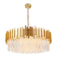 Lustre Pendente Skylight Fancy 3013l Dourado Redondo 80 G9 Bivolt Dourado-transparente - 2