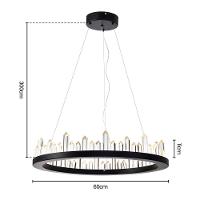 Lustre Pendente Skylight Cave 3095 Led Bivolt Preto - 4