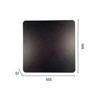 Arandela Astraled Mirach Led Quadrada 12w Bivolt Preto Ad-4029 - 2