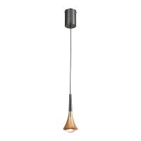Lustre Pendente Astraled Tureis Pt-9136 Dourado Preto Led Bivolt - 2