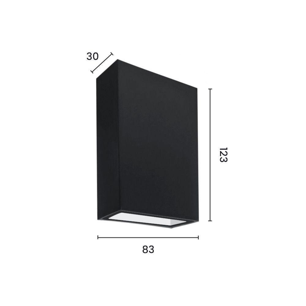 Arandela Astraled Apus Led Bivolt Preto Ad-4003 - 2