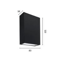 Arandela Astraled Apus Led Bivolt Preto Ad-4003 - 2