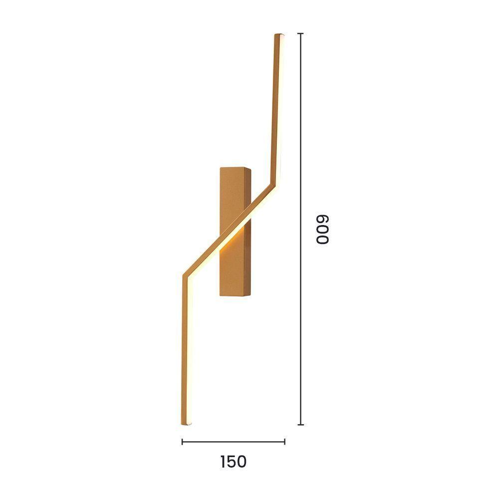 Arandela Astraled Annie Led Bivolt Dourado Ad-2503 - 2