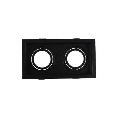 Spot De Embutir Recuado Astraled Berenices Para 2 Lâmpadas Par 20 Preto Sp-7637