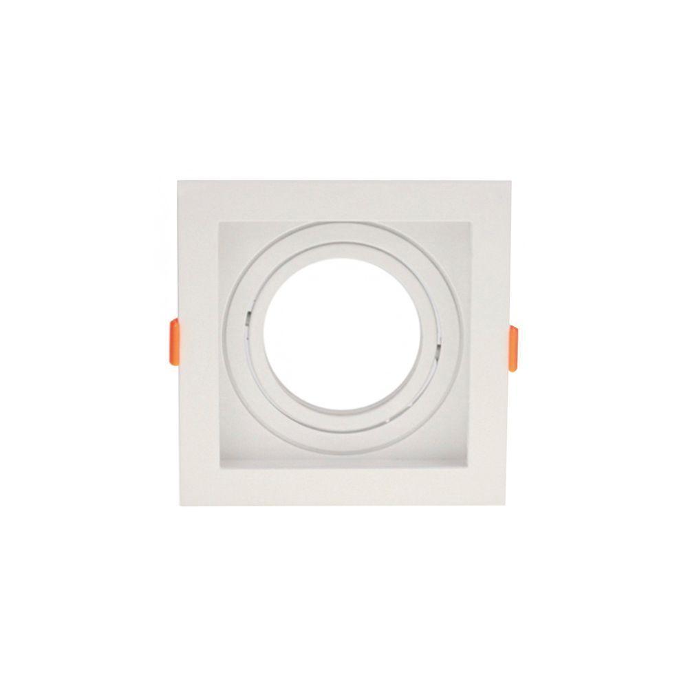 Spot De Embutir Recuado Astraled Berenices Para Lâmpada Par 20 Quadrado Branco Sp-7618 - 1