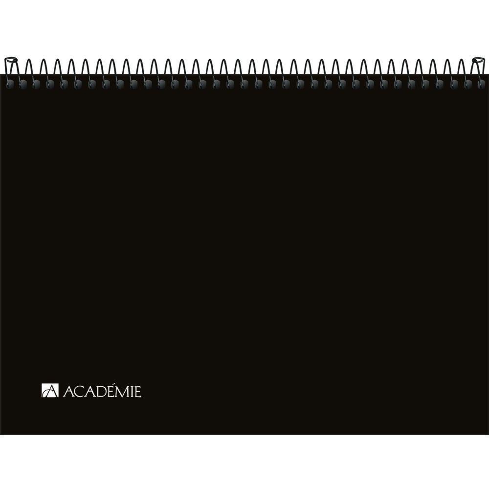 Caderno Sketchbook Espiral Capa Plástica A4 Académie Sense 150g 50 Folhas Tilibra - 1