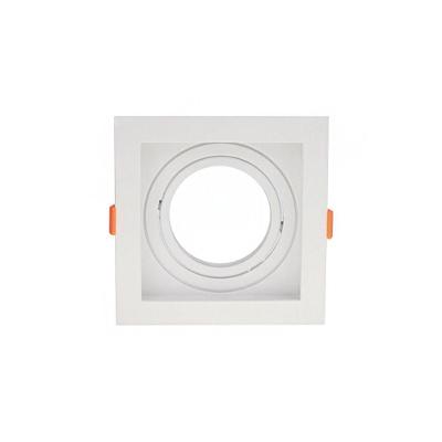 Spot De Embutir Recuado Astraled Berenices Para Lâmpada Ar70 Quadrado Branco Sp-7616