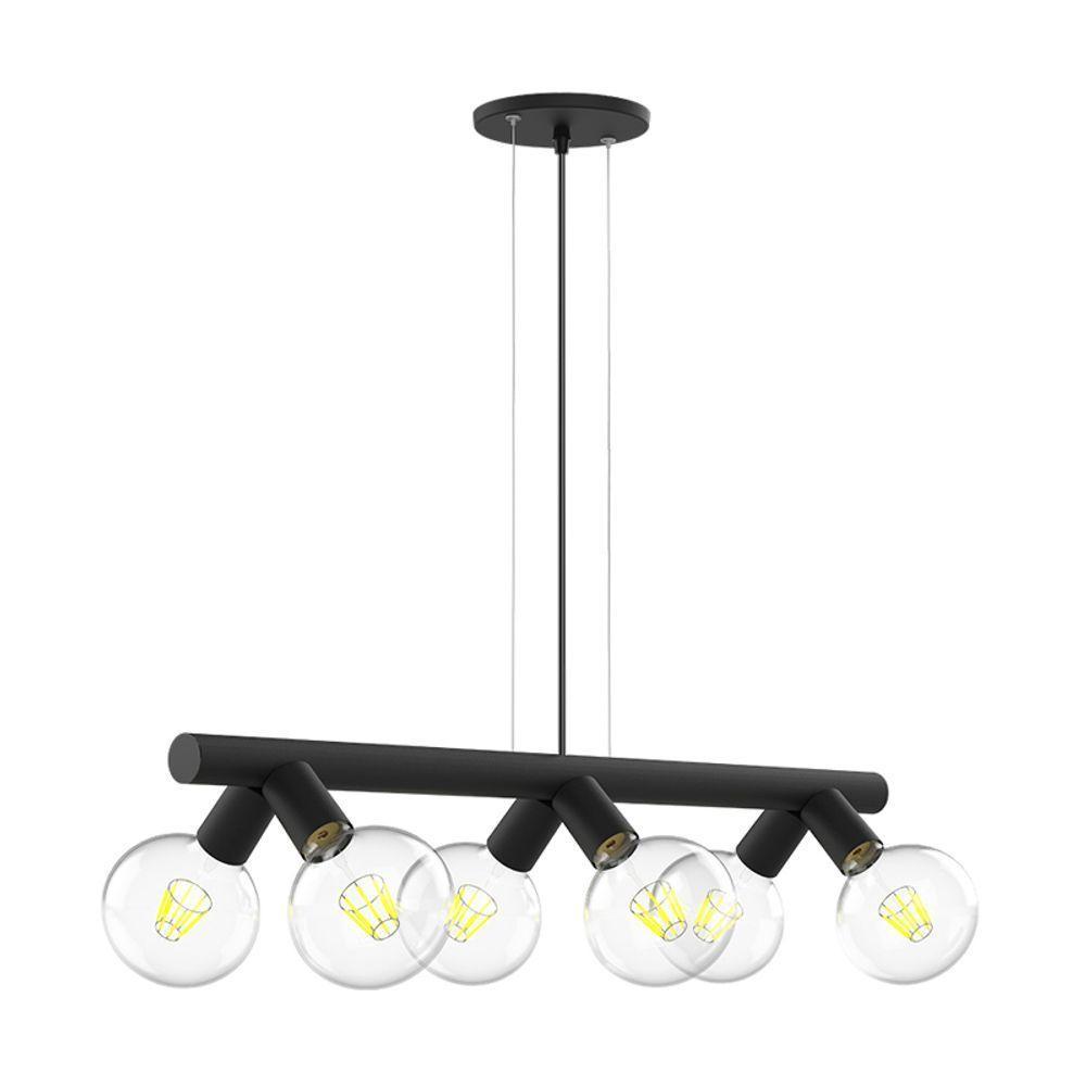 Lustre Pendente Taschibra Ficus Preto E27 Bivolt - 2