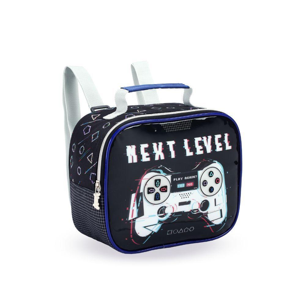 Kit Mochila De Rodinhas + Lancheira + Estojo Duplo Next Level Denlex - 3